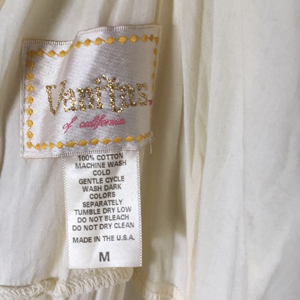 Anthropologie Vanitas cream midi summer dress sz m - Picture 2 of 8